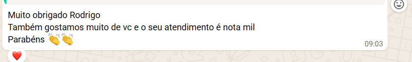 Depoimento de cliente 1